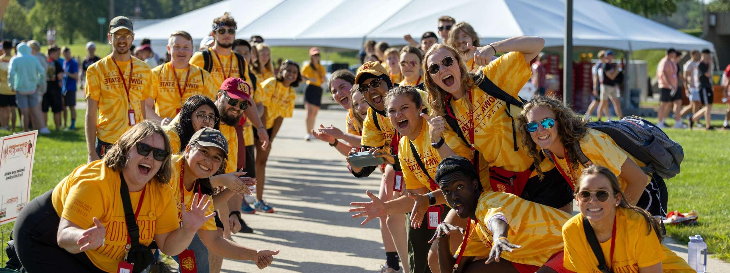 Students serving as Destination Iowa State team leaders